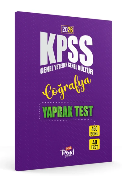 2026 Kpss Lisans Coğrafya Gygk Yaprak Test