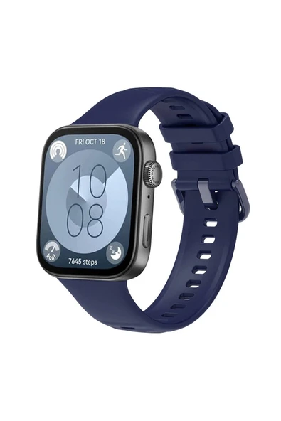 Akman Huawei Watch Fit 3 Klasik Kordon - Lacivert - ACL6201562-8532