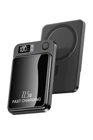 Magsafe Hızlı Şarj 10.000 Mah Wireless Şarj Powerbank Android ve İOS Uyumlu - Resim 4