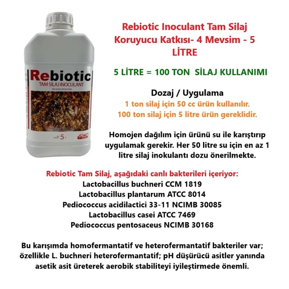 Rebiotic Inoculant Tam Silaj Koruyucu Katkısı-4 Mevsim - 2