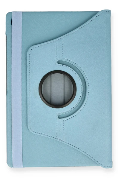 Akman Samsung Galaxy P610 Tab S6 Lite 10.4 Kılıf 360 Tablet Deri Kılıf - Turkuaz - ACL6201955-4371 - Resim 2