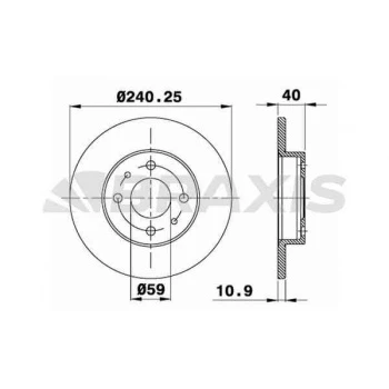 Tofas On Fren Diski Fiat 500 500c 07> Tempra Tipo Punto Panda Marea Bravo 96> Alfa Romeo 145 146 155 92> F - Braxıs Ae0002 ürün görseli