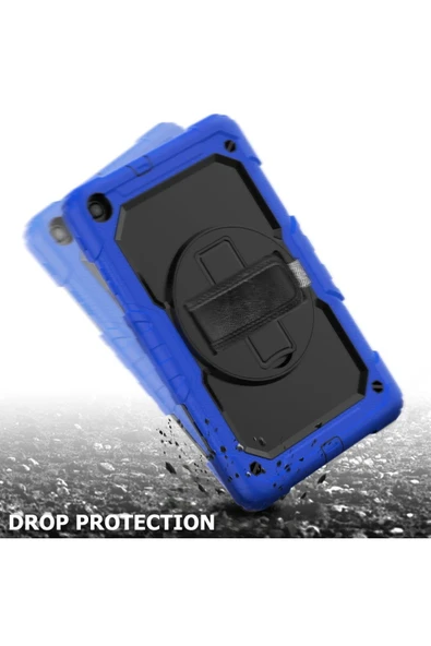 Akman Samsung Galaxy T510 Tab A 10.1 Kılıf Pars Tablet Kapak - Mavi - ACL6209842-3382 - Resim 2