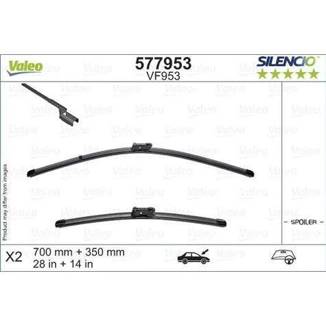 Ford Silecek Supurgesi Ford Fiesta VII 17>  X Trm Flat Blade Vm953 (x2) / (710+345 Mm) - Valeo 577953 ürün görseli