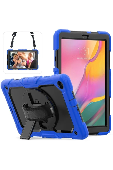 Akman Samsung Galaxy T510 Tab A 10.1 Kılıf Pars Tablet Kapak - Mavi - ACL6209842-3382 ürün görseli