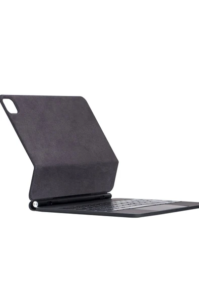 Akman iPad Pro 12.9 (2022) Kılıf X9 Magic Manyetik Klavyeli Tablet Kılıfı - Siyah - ACL6201064-8805 - Resim 4