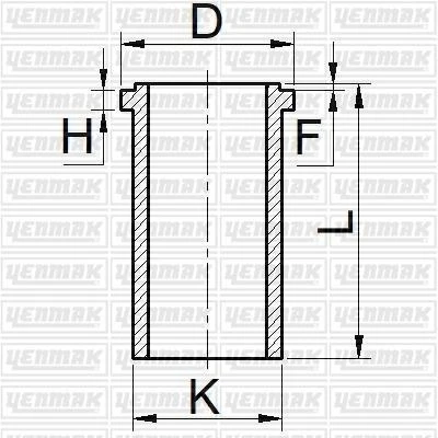 Kia Ticarı Motor Gomlek Std Bongo 2700 / Pregio (fosfat Kaplama) İslenmis Ok65a10311 - Yenmak 51-35536-000 ürün görseli