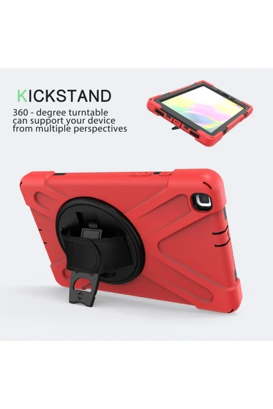 Akman Samsung Galaxy T290 Tab A 8 Kılıf Amazing Tablet Kapak - Kırmızı - ACL6209393-4010 - Resim 2