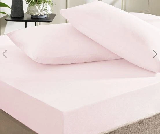 Taç Ranforce Lastikli Çift Kişilik Çarşaf Set Pudra ürün görseli