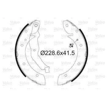 Renault Arka Fren Balatası Pabuc Megane Scenic 1,4 1,6 96> - Valeo 562587 - Resim 1