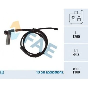 Jeep Tekerlek Hiz Sensoru Sol Arka Aks Grans Cherokee I - Fae 78068 ürün görseli