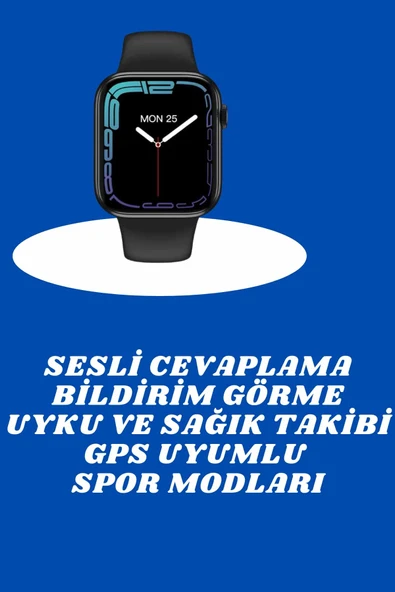 Akıllı Saat Nabız Ölçebilen Adımsayar Kalori Hesaplama Tema Değiştirme GPS Uyumlu - Resim 2