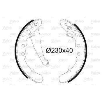 Vag Arka Fren Balatası Pabuc Passat Passat Varıant 89 97 - Valeo 562081 - Resim 1