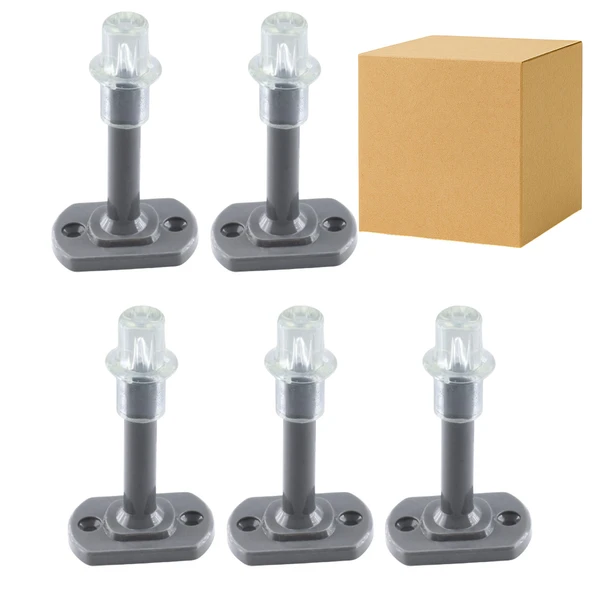 Gri 50 ADET Silikon Kapı Pencere Arkası Vidalı Duvar Boya Koruyucu Tampon Mobilya Stoperi Durdurucu ürün görseli