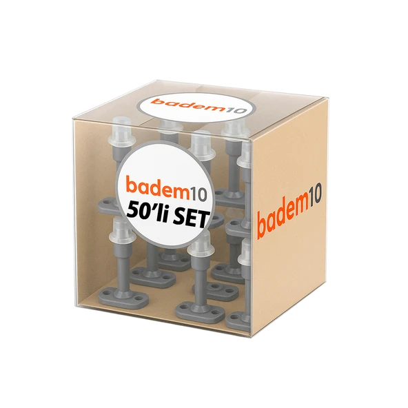 Gri 50 ADET Silikon Kapı Pencere Arkası Vidalı Duvar Boya Koruyucu Tampon Mobilya Stoperi Durdurucu - Resim 3