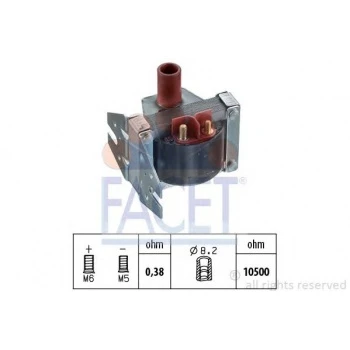 Mercedes Atesleme Bobını 190 W201 89>93 C124 87>92 W124 85>92 W140 93>98 W126 85>91 W463 90>97 - Facet 9.6078 ürün görseli 1