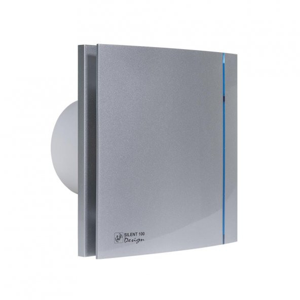 Silent 100 Chz Silver Design Soler Palau Banyo Aspiratör Havalandırma Fanı Nem Sensör Zaman Ayar Debi 85 m3 Dekoratif Banyolar Tasarruflu Estetik AGMair Agm Havalandırma - 2