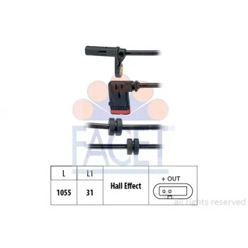 Mercedes Abs Sensoru Arka C-Class W204 07>14 S204 07>14 C204 11> - Facet 21.0189 ürün görseli