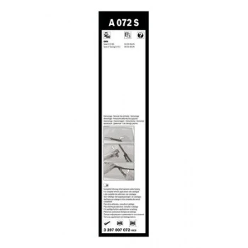 Bmw Silecek Supurgesi Aerotwın 600 / 475mm A072s Bmw 3 Series 04 99 3 Seri 05 99 - Bosch 3397007072 - Resim 1