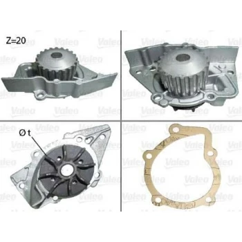 Psa Devirdaım Su Pompası 405 II C15d Xud7 Xud9 Partner Berlingo Xud9 Expert Jumpy Scudo P806 Evasıon Xud - Valeo 506117 - Resim 1