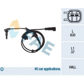 Opel Arka Abs Sensoru İnsignia - Fae 78109 ürün görseli