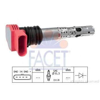 Vag Atesleme Bobını Audı A4 05>08 A6 02>08 A8 04>07 - Facet 9.6336 ürün görseli 1