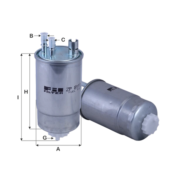 Opel Mazot Filtresi Meriva A  03> Y13dt Z13dt Z13dtj 1.3 Cdti - Fil Zp8111fm ürün görseli