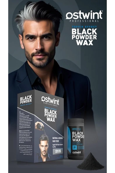 Ostwint Professional Siyahlaştırıcı Şekil Verici Topik Etkili Pudra Wax 20 Gr - Resim 2