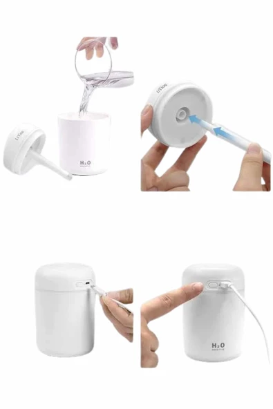 Sevgiliye Hediye Led Işıklı Hava Nemlendirici USB Şarjlı Sevgiliye Özel - 5