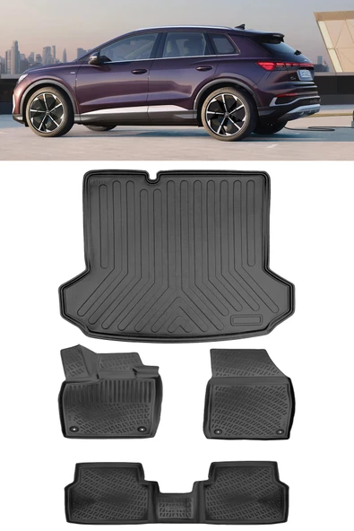 Rizline Audi Q4 E-Tron 2018 Ve Sonrası 3D Havuzlu Paspas Ve 3D Bagaj Havuzu Set ürün görseli