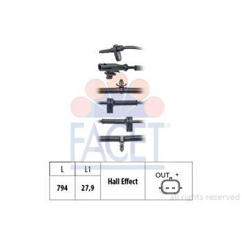 ON ABS  HIZ SENSORU ESCOSPORT 13> - FACET 21.0213