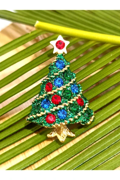 Monalisa Home  Yılbaşı Ağacı Figürlü Broş ürün görseli