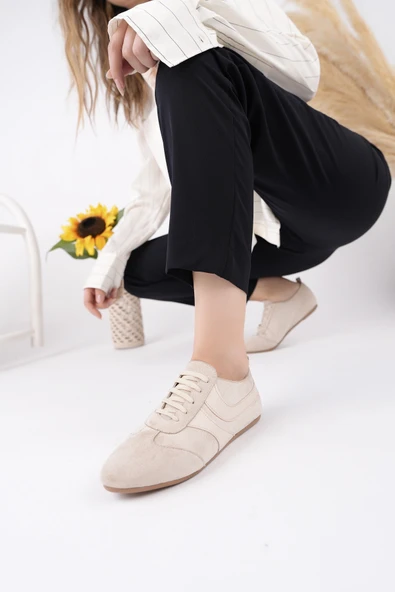 Muggo VİBE Bağcıklı Günlük Kadın Sneaker Spor Ayakkabı - 6