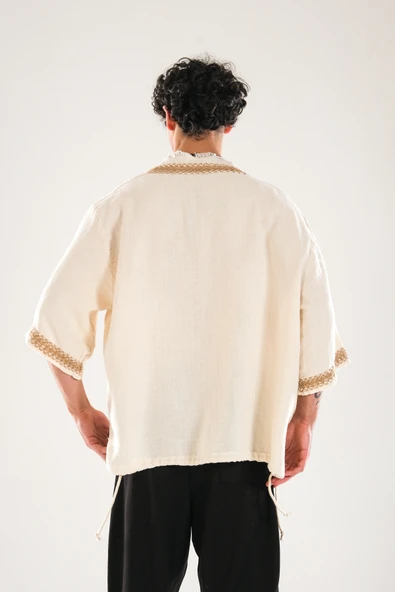 Halat Detaylı Tasarım Kimono - 3