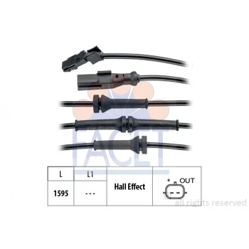 Renault Abs Sensoru Arka Sag Kangoo III 08> , Citan 415 12> - Facet 21.0145 ürün görseli