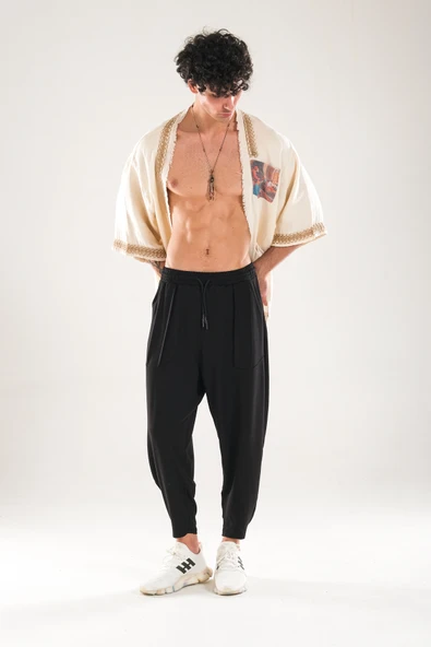 Halat Detaylı Tasarım Kimono - 1