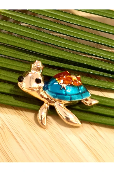 Monalisa Home  Kaplumba Figürlü Broş ürün görseli 1