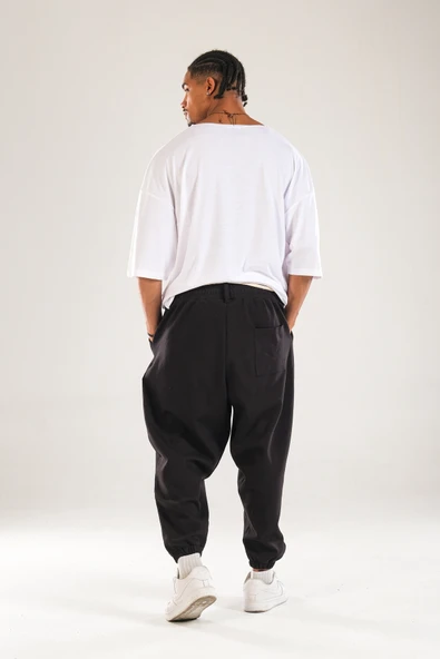 Halat Kemerli Pileli Jogger Pantolon - 6