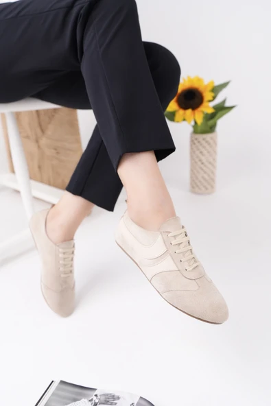 Muggo VİBE Bağcıklı Günlük Kadın Sneaker Spor Ayakkabı - 7