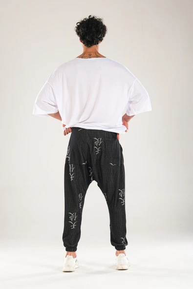 Chinese Desenli Harem Jogger - 5