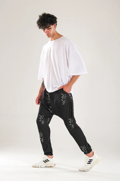 Chinese Desenli Harem Jogger - 2