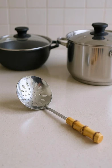 Bambum Mundo - Bambu Saplı Kaşık Süzgeç 33,5*11,5cm ürün görseli