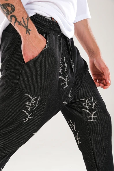Chinese Desenli Harem Jogger - 4