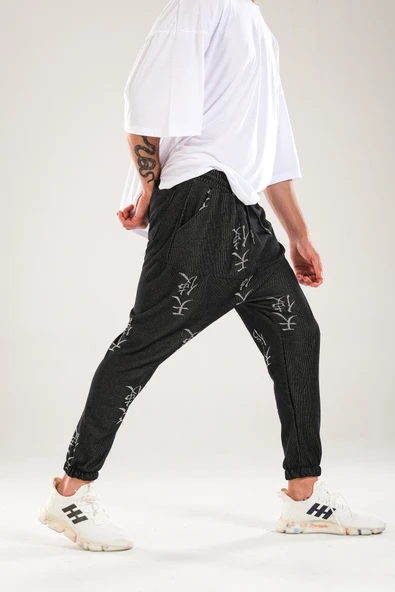 Chinese Desenli Harem Jogger - 3