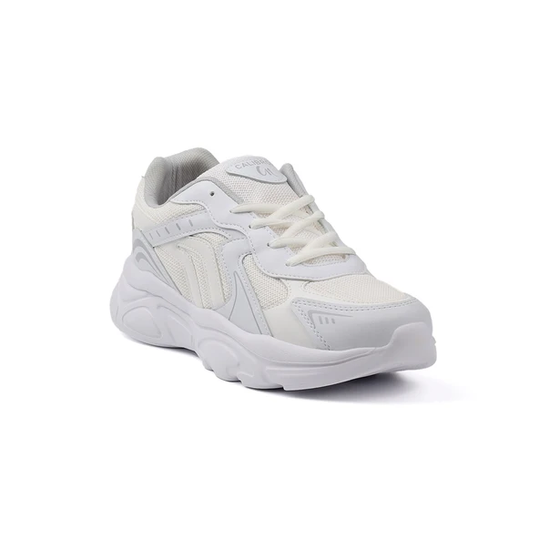 Erkek Beyaz Günlük Spor Ayakkabı Rahat Yürüyüş Koşu Sneaker Hafif Tabanlı - Resim 2