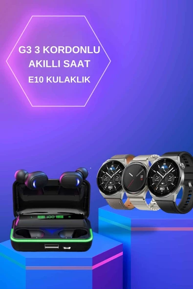Yeni Nesil Akıllı Saat Ve Bluetooth Kulaklık Titreşim Bildirimleri Uyku Takibi - Resim 2