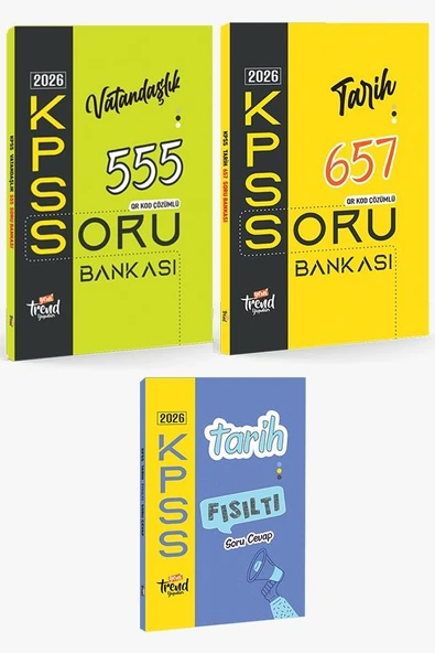 2026 Kpss Lisans ve Önlisans Varandaşlık - 657 Tarih ve Tarih Fısıltı 3 lü Seti - 2