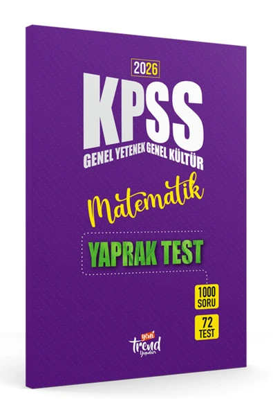 2026 Kpss Lisans Matematik Gygk Yaprak Test