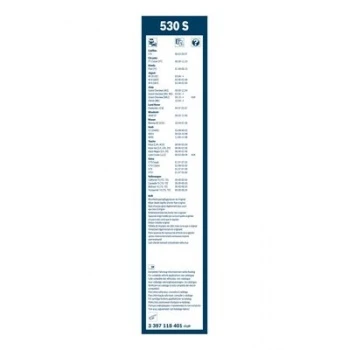 Mercedes Silecek Supurgesi Takım Twin Ruzgarlıklı [530 / 530 Mm] - Bosch 3397118401 - Resim 1