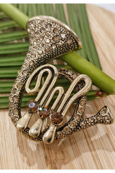 Monalisa Home Saksofon   Figürlü Broş ürün görseli 1